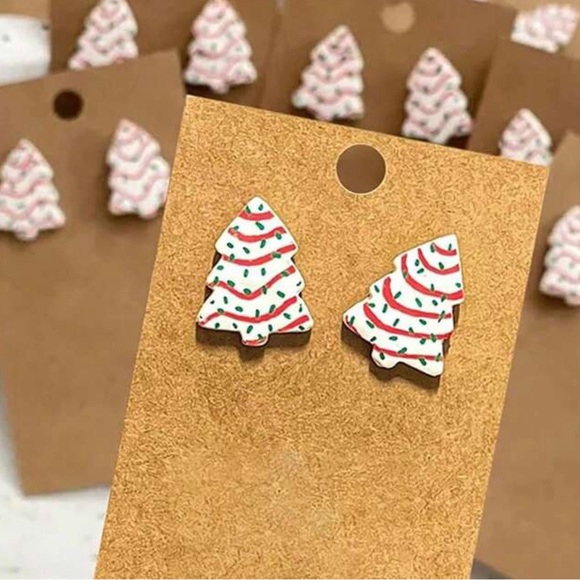 Jewelry - Christmas tree earrings